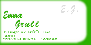 emma grull business card